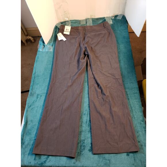 Larry Levine Dress Pants Size 12 Short Womens Gray Work Career Wide Leg NWT - Picture 14 of 16